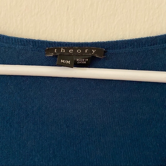 Theory 100% Cashmere Blue Ombré Cardigan - Picture 3 of 6